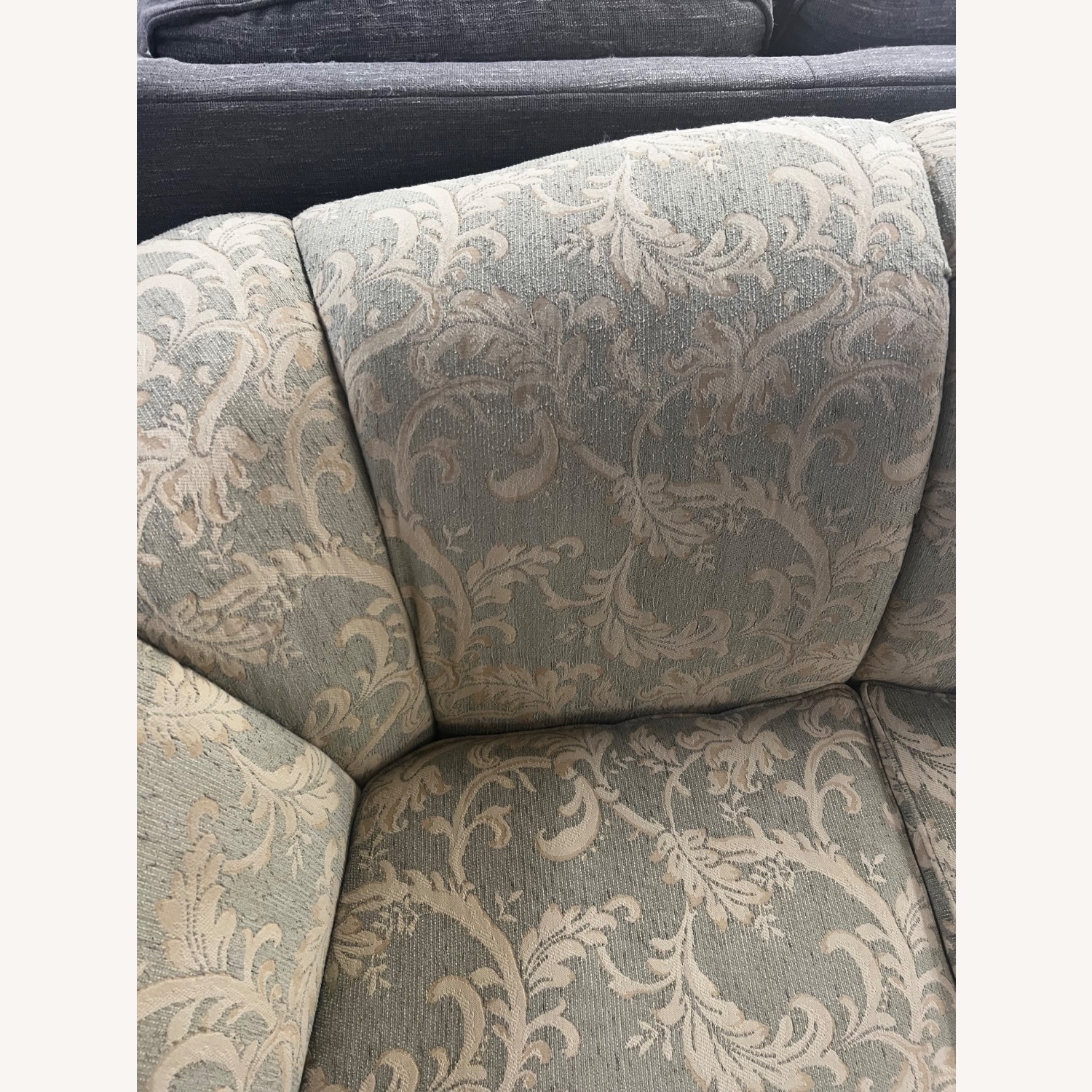 Vintage/Antique Paisley Green 3+ Seater Sofa - image-5