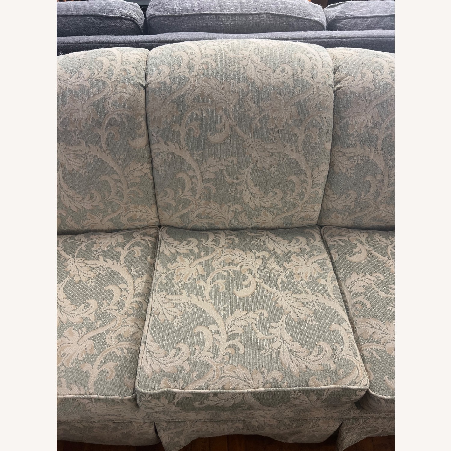 Vintage/Antique Paisley Green 3+ Seater Sofa - image-6