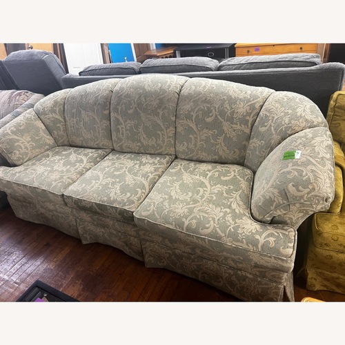 Used Vintage/Antique Paisley Green 3+ Seater Sofa for sale on AptDeco