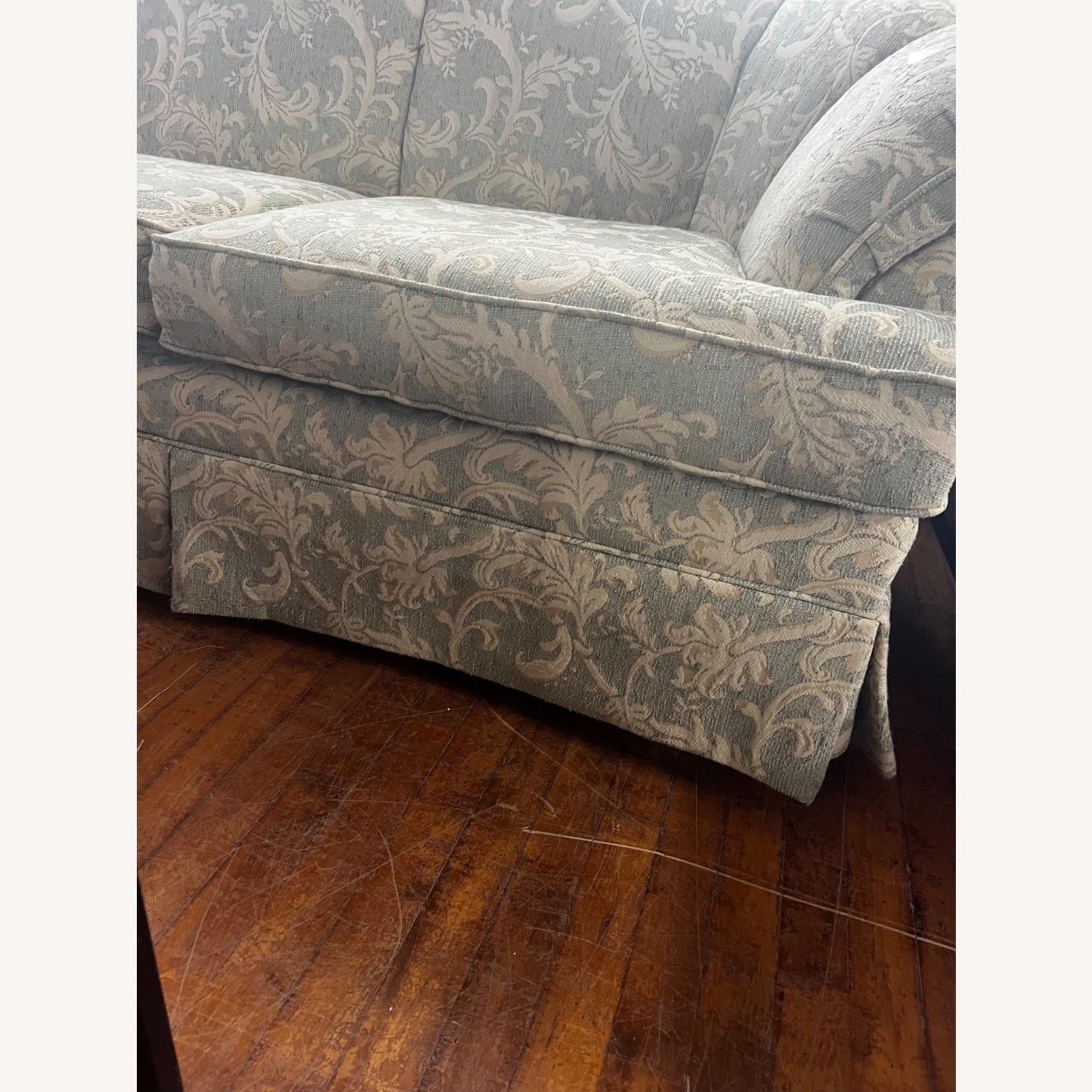 Vintage/Antique Paisley Green 3+ Seater Sofa - image-2