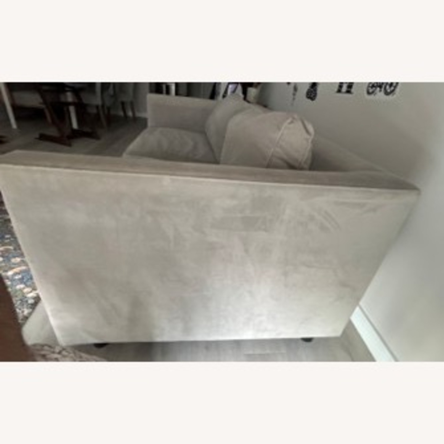 West Elm Harris Light Gray Velvet Sleeper Sofa - image-4