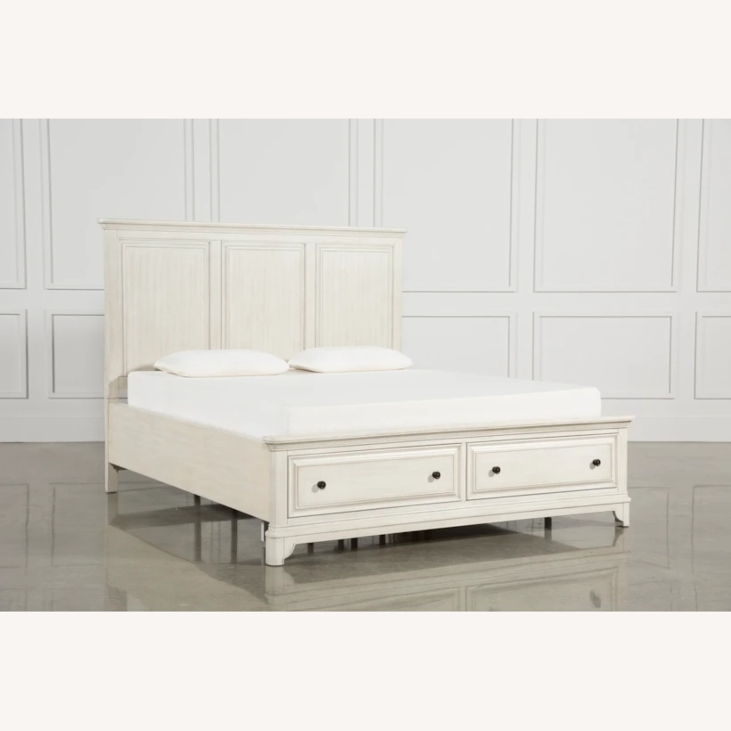 Living Spaces Kinkaid White Queen Bed - image-4