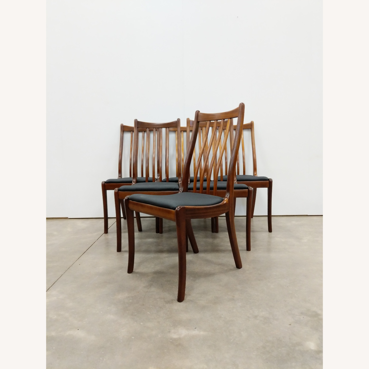 Set of 6 Vintage Mid Century Modern Dining Chairs - image-1