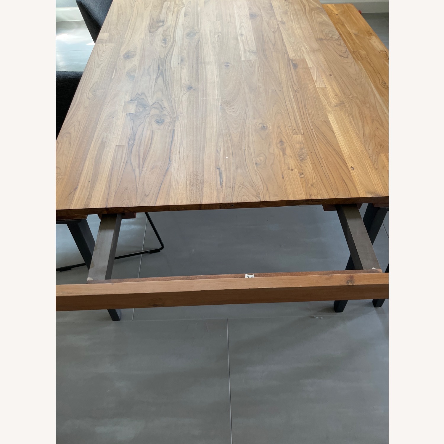 Crate & Barrel Lakin Natural Wood Dining Table - image-4
