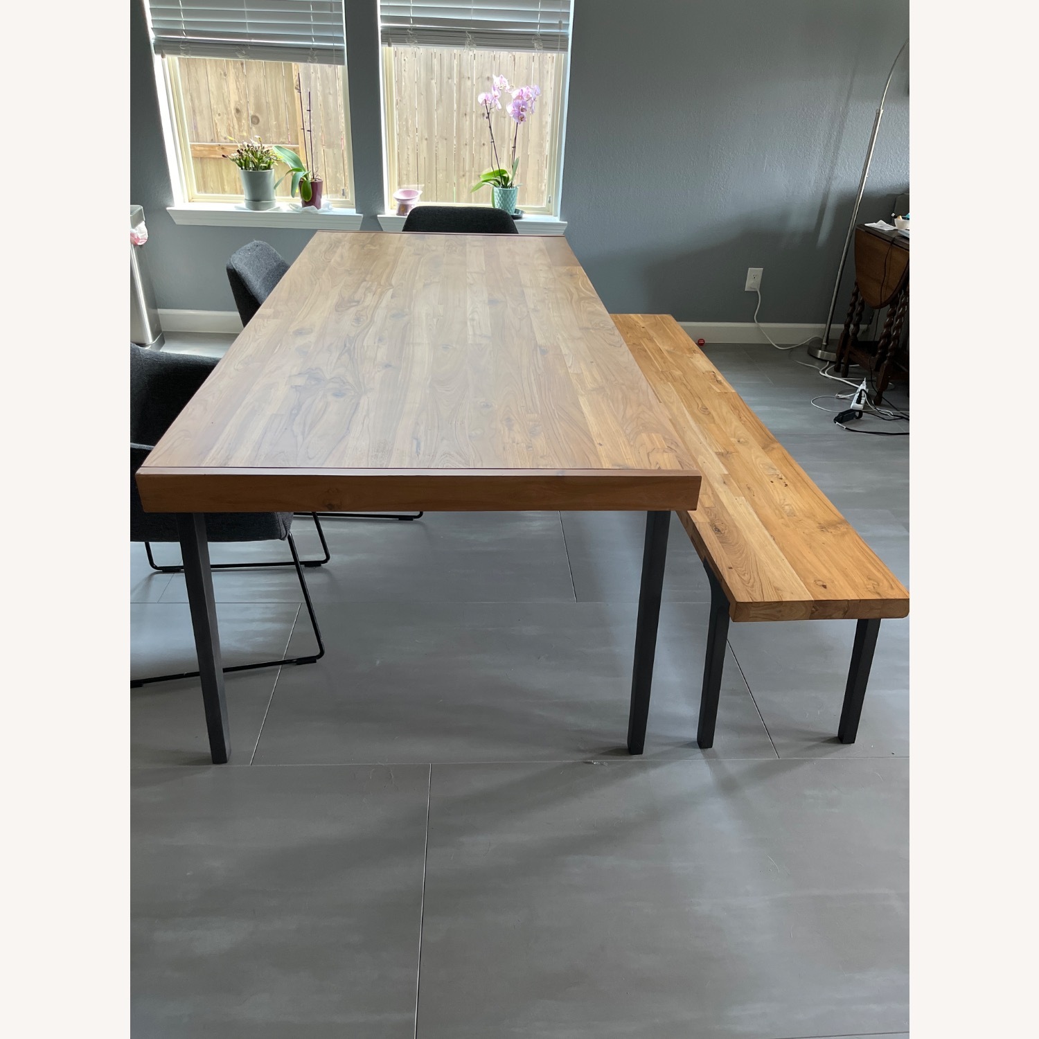 Crate & Barrel Lakin Natural Wood Dining Table - image-2
