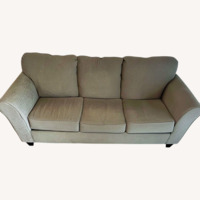 Light Gray Microsuede 3+ Seater Sofa