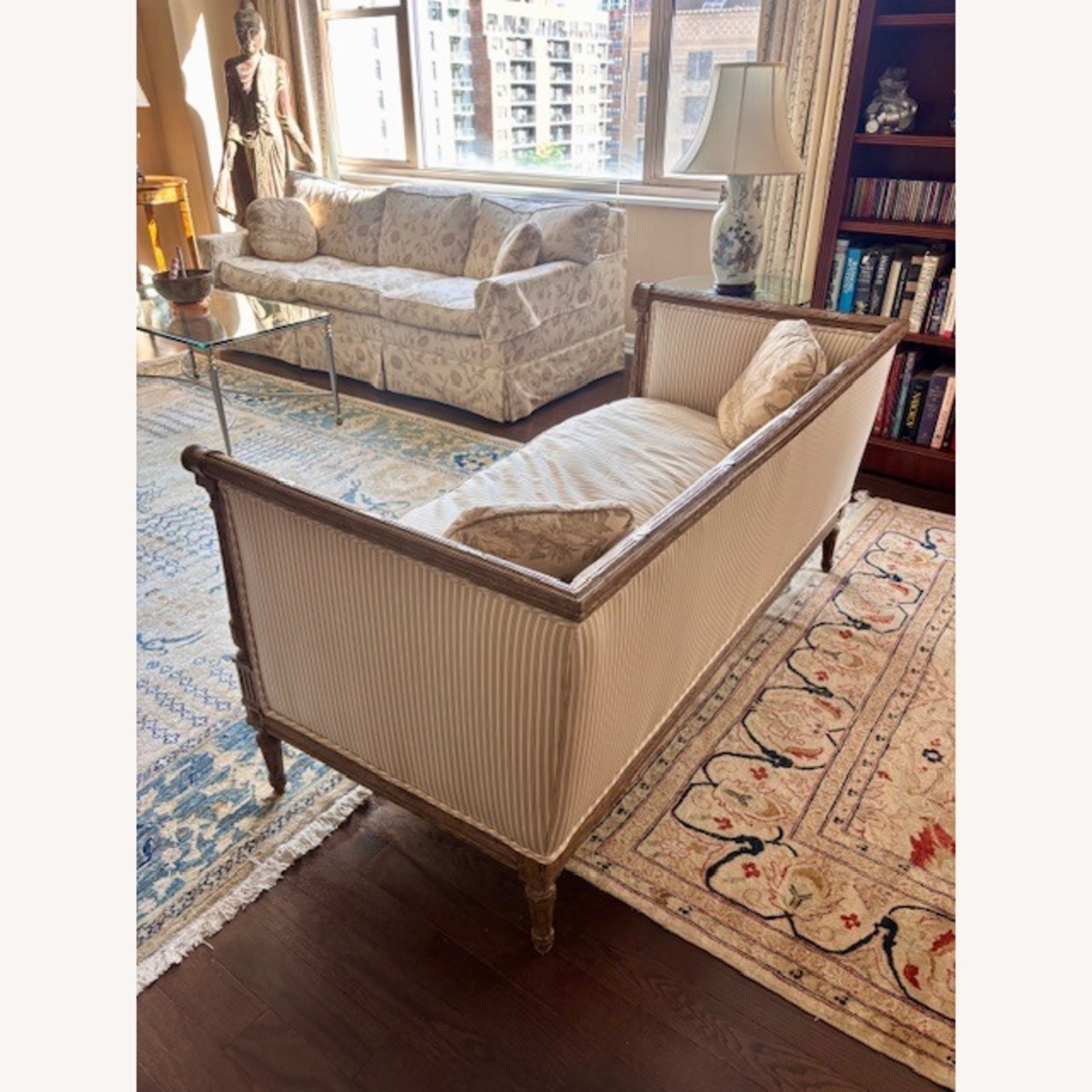 Light Gray Fabric 2 Seater Sofa - image-2