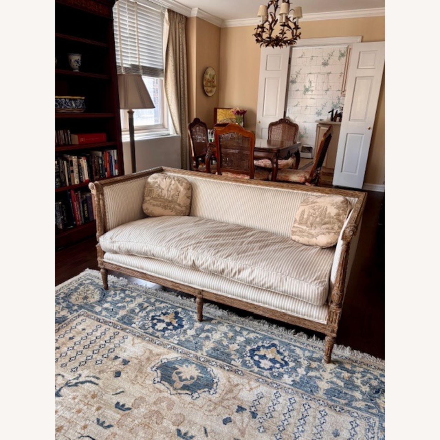 Light Gray Fabric 2 Seater Sofa - image-1