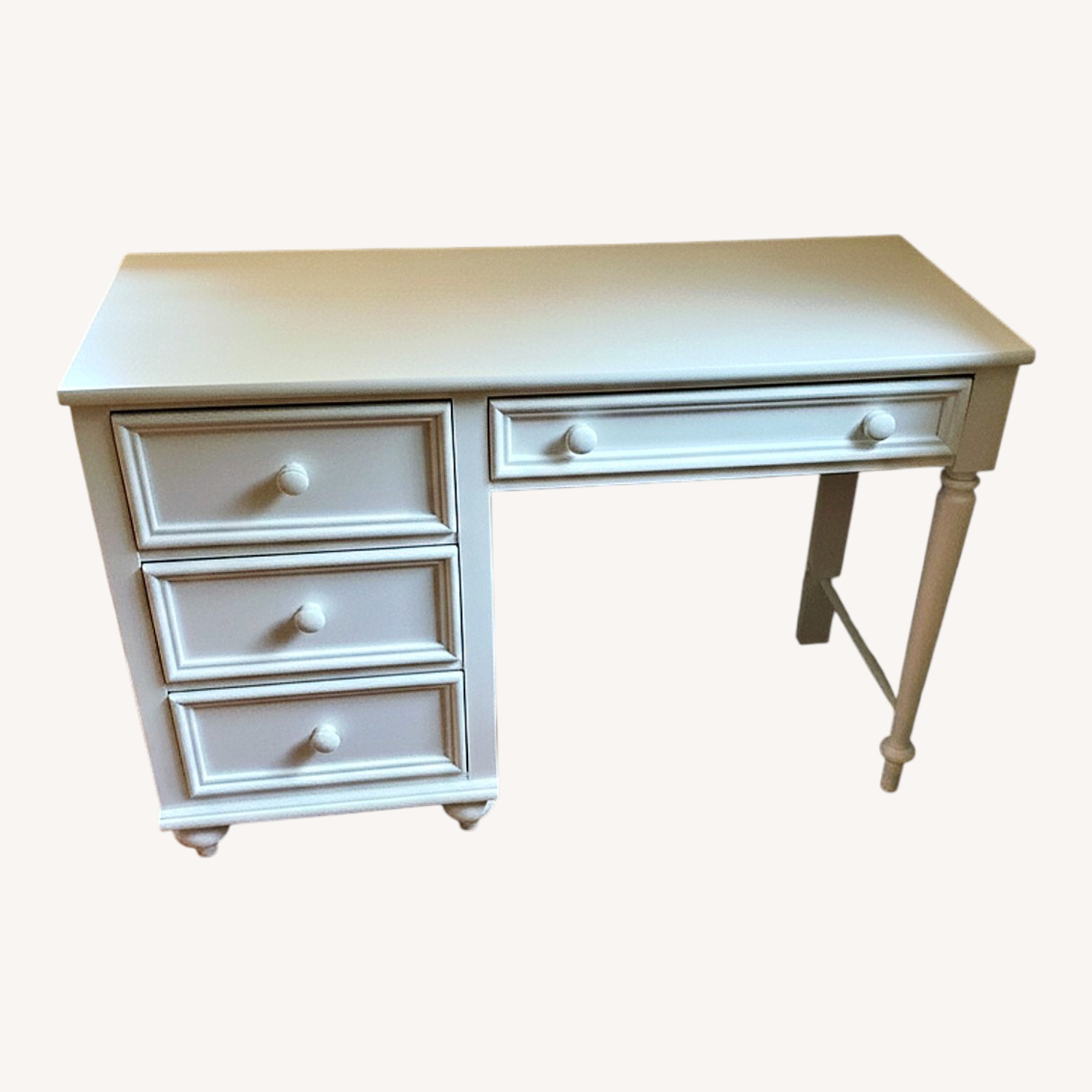 Stanley Furniture White Wood Desk - image-0