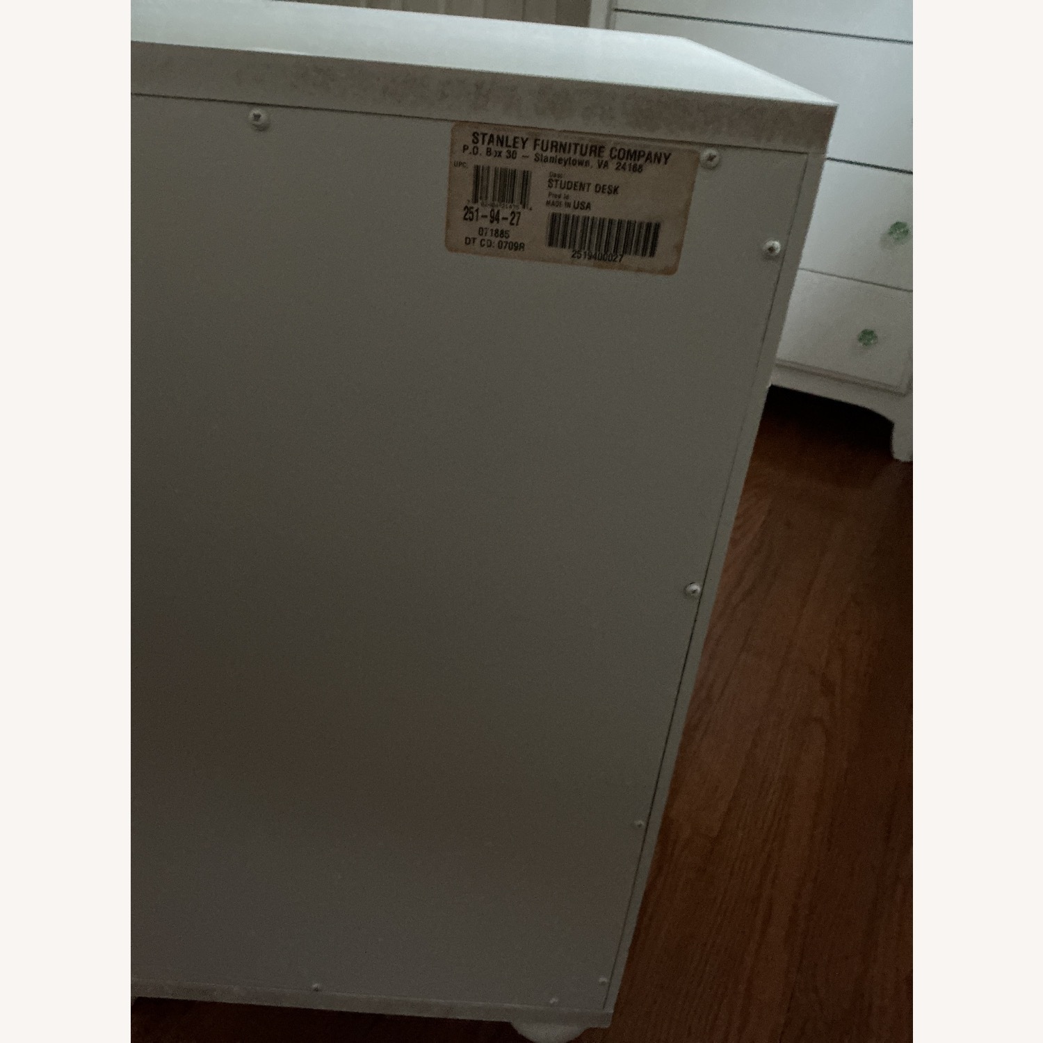Stanley Furniture White Wood Desk - image-4