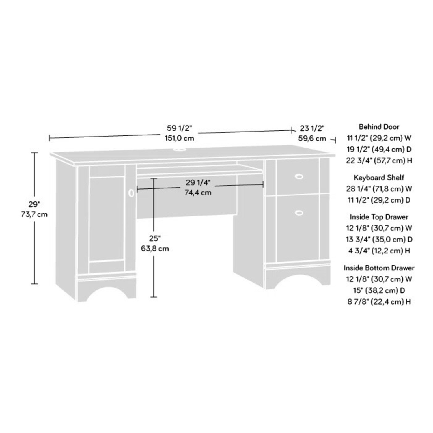 Wayfair Dark Brown Wood Desk - image-5
