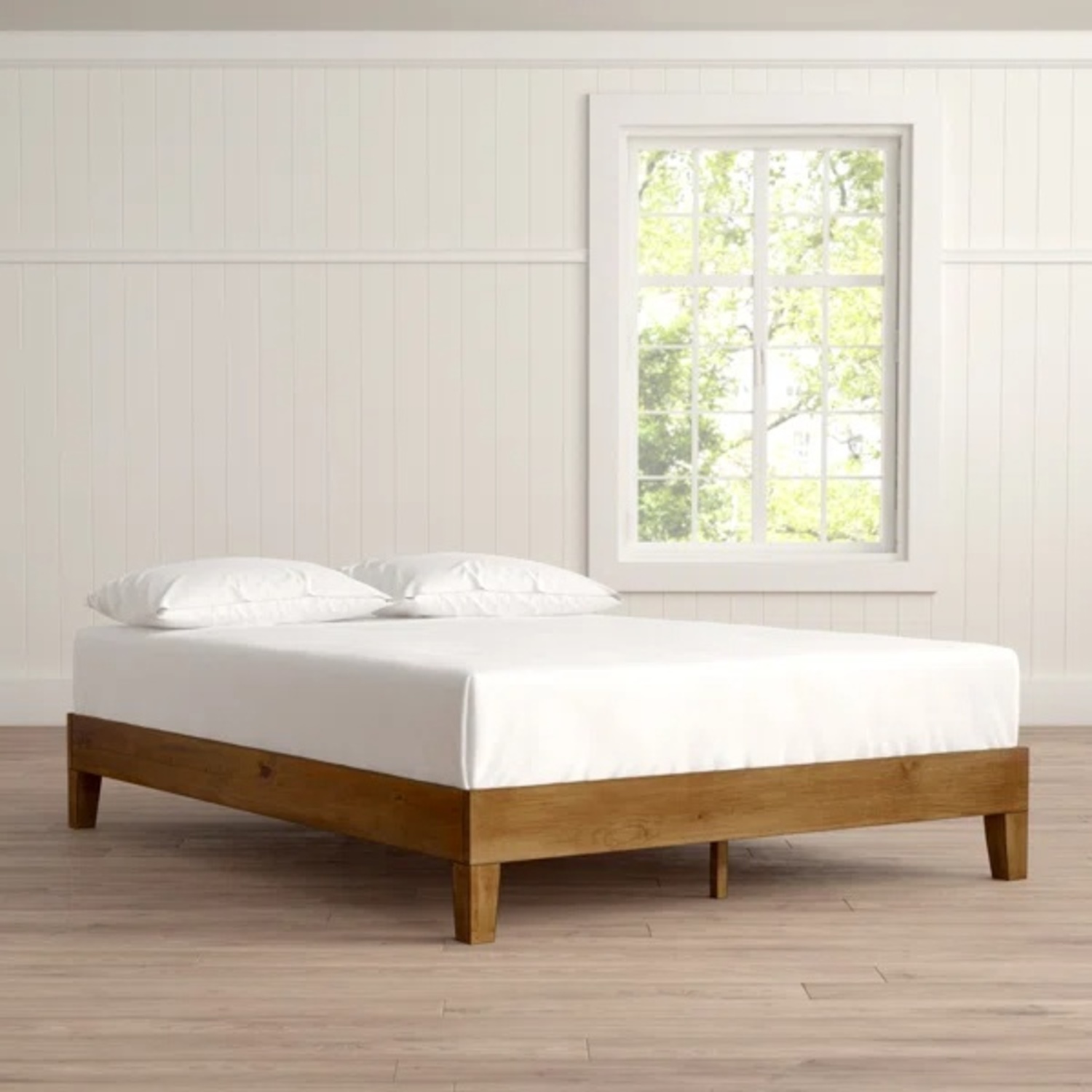 Aristia Solid Wood Low Profile Bed - image-4