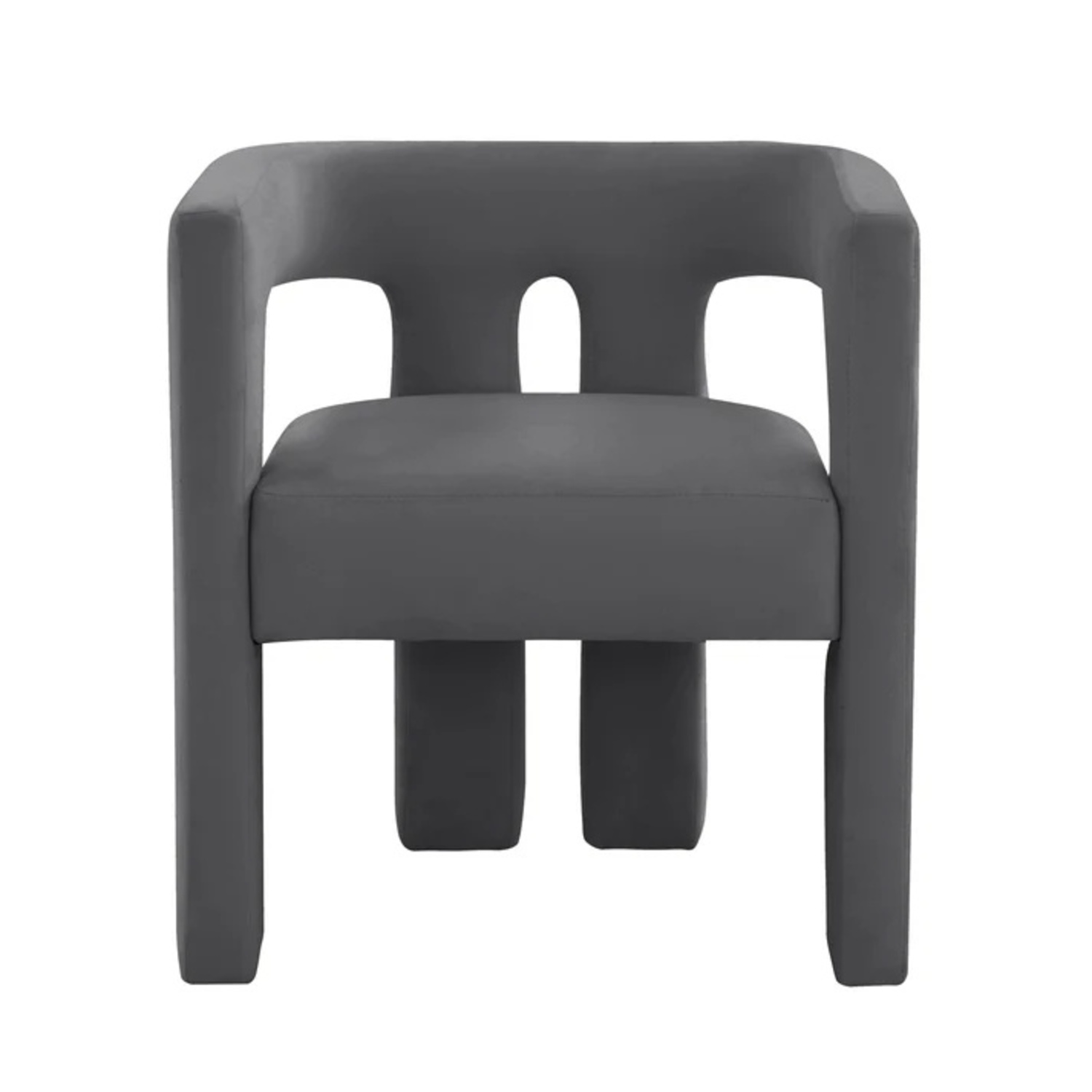 TOV Furniture Sloane Dark Gray Velvet Accent Chair - image-6