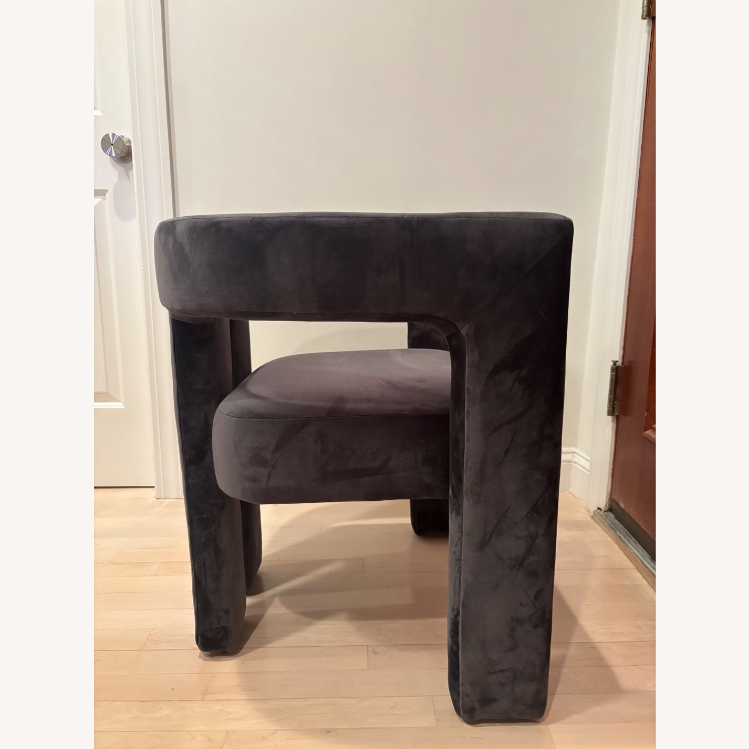 TOV Furniture Sloane Dark Gray Velvet Accent Chair - image-5
