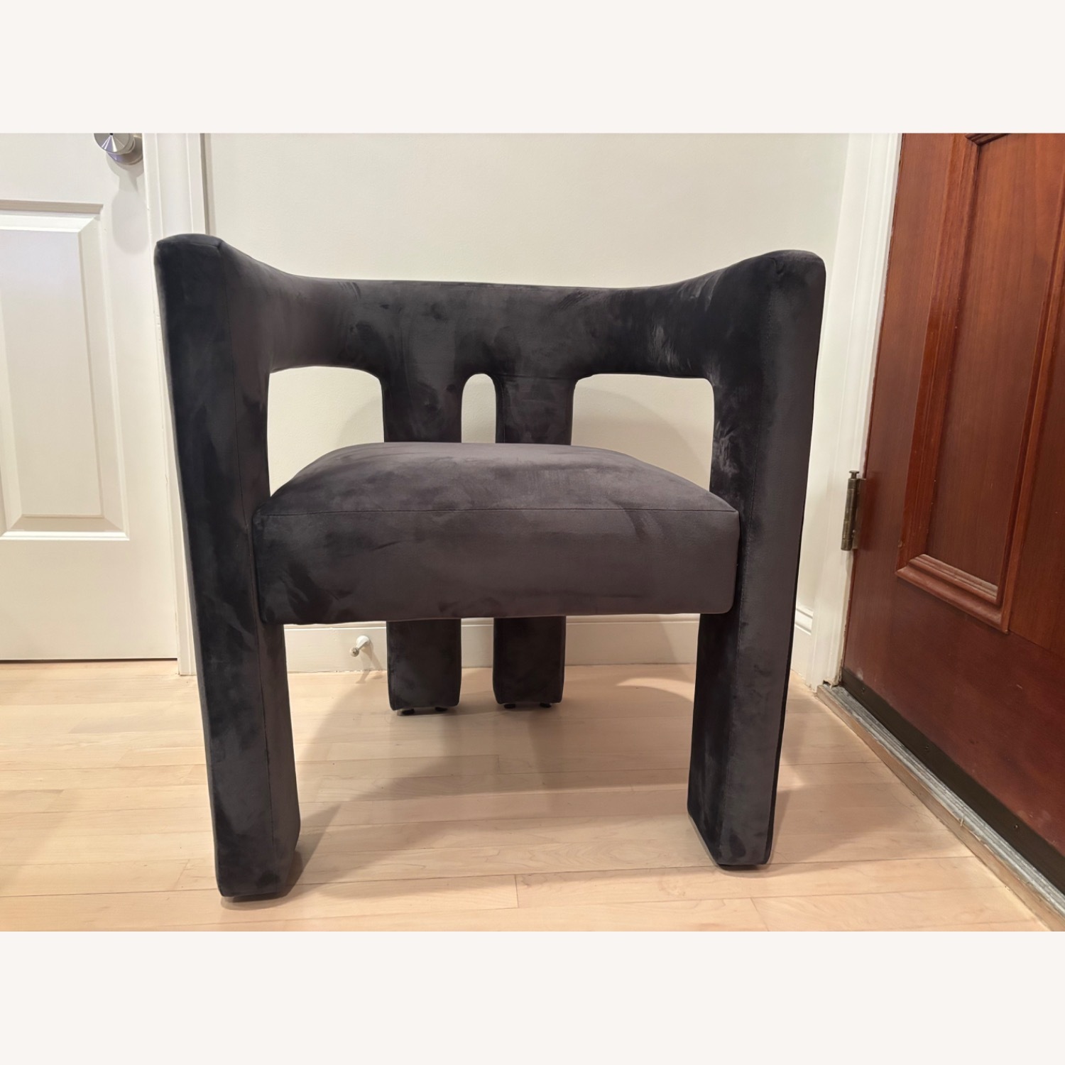 TOV Furniture Sloane Dark Gray Velvet Accent Chair - image-2