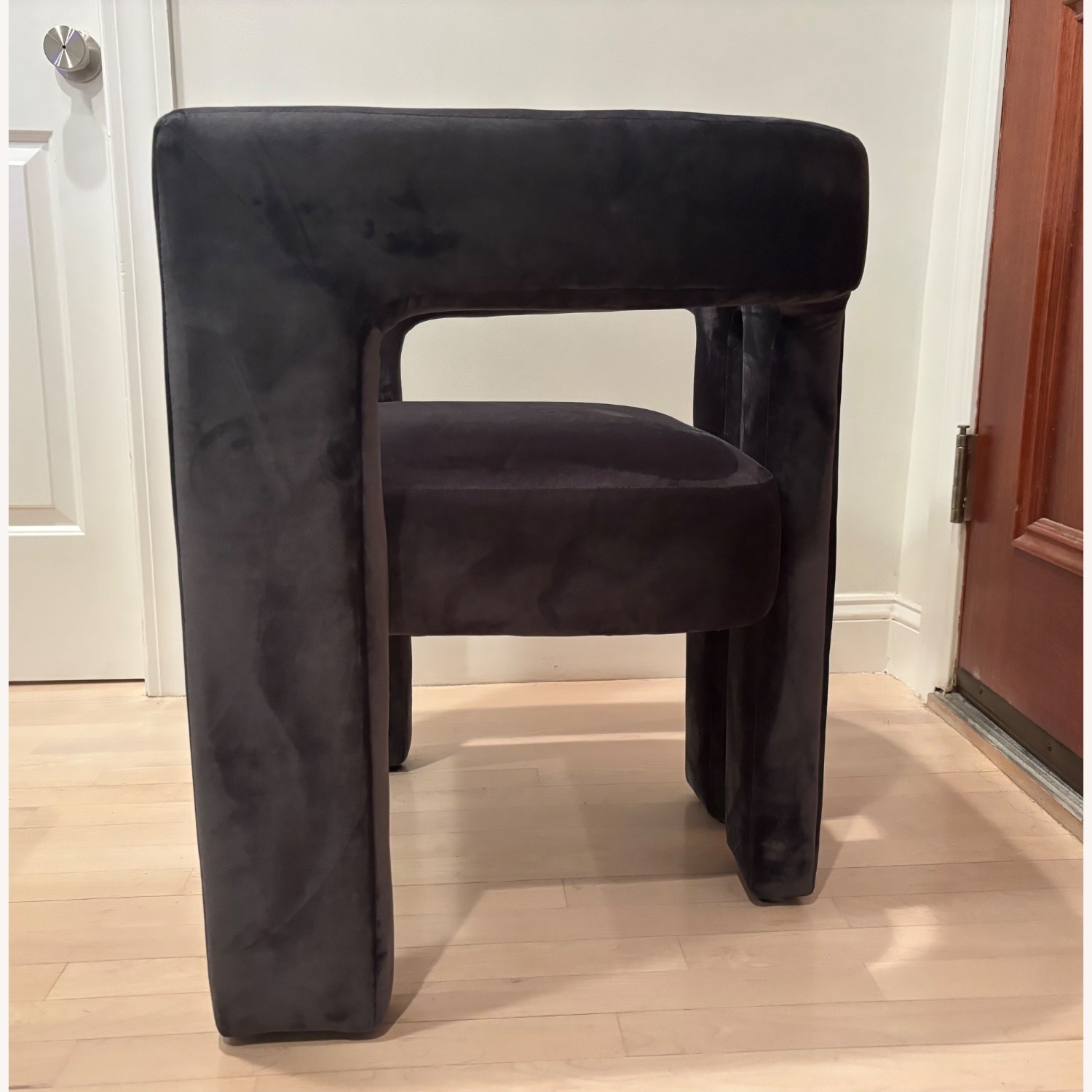 TOV Furniture Sloane Dark Gray Velvet Accent Chair - image-3