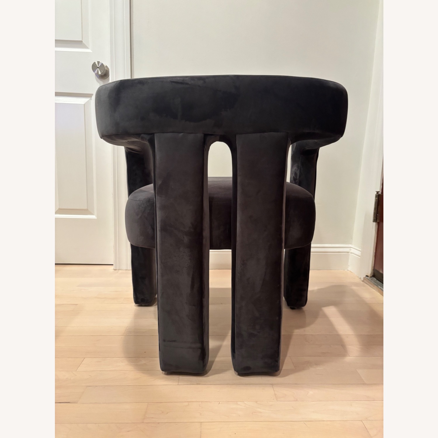 TOV Furniture Sloane Dark Gray Velvet Accent Chair - image-4