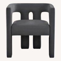 TOV Furniture Sloane Dark Gray Velvet Accent Chair