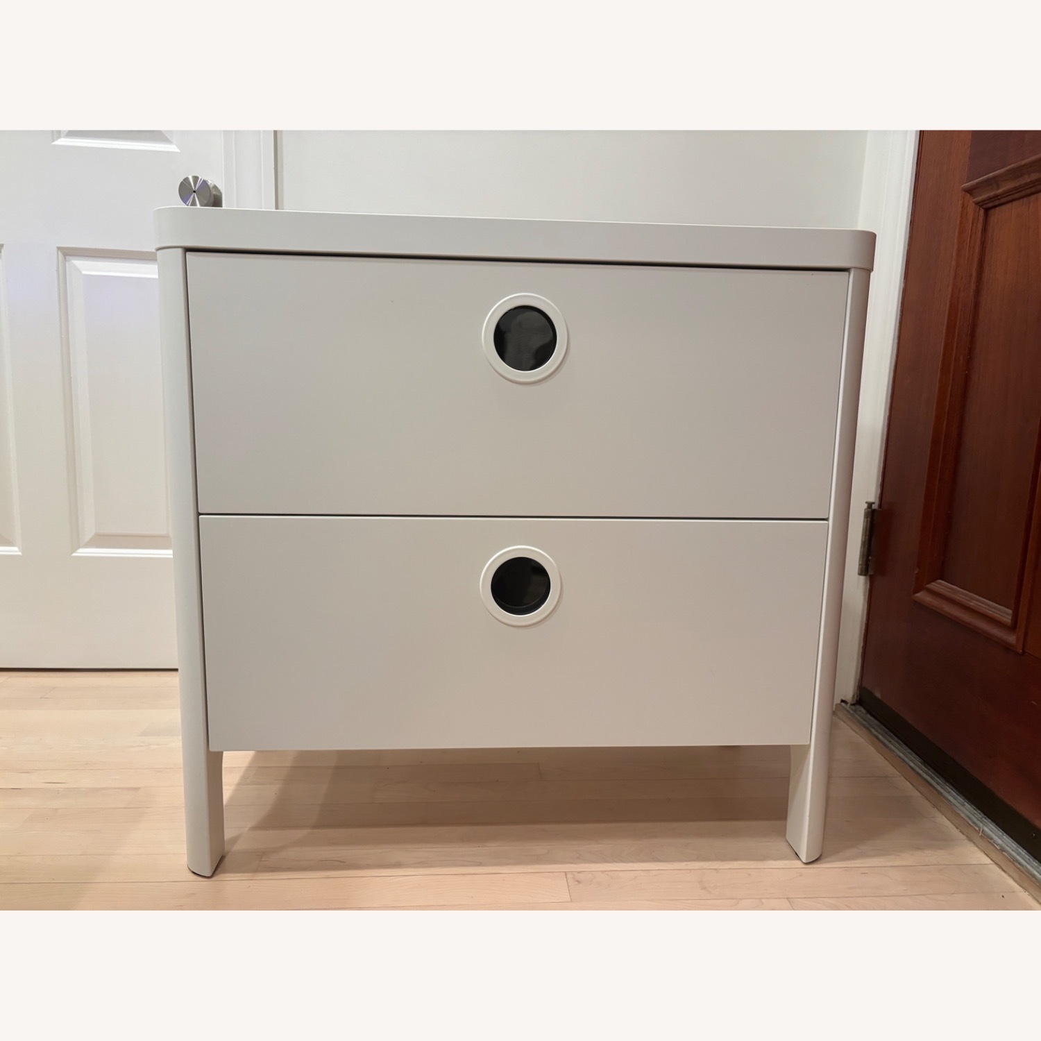 IKEA BUSUNGE White Nightstand - image-2
