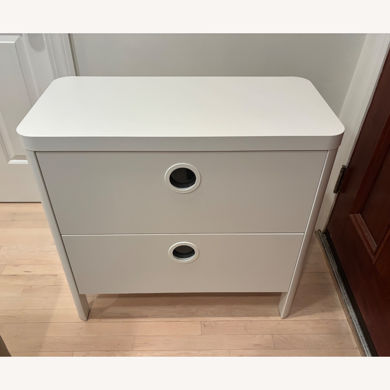 IKEA BUSUNGE White Nightstand - image-1