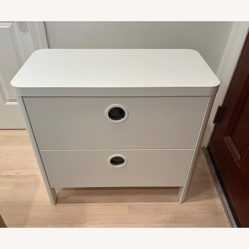 Used IKEA BUSUNGE White Nightstand for sale on AptDeco