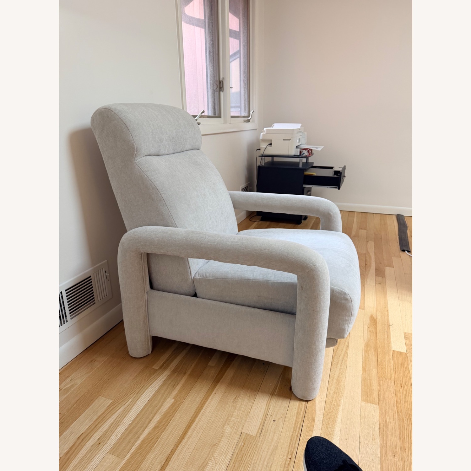 West Elm Inez  Light Gray Recliner - image-3