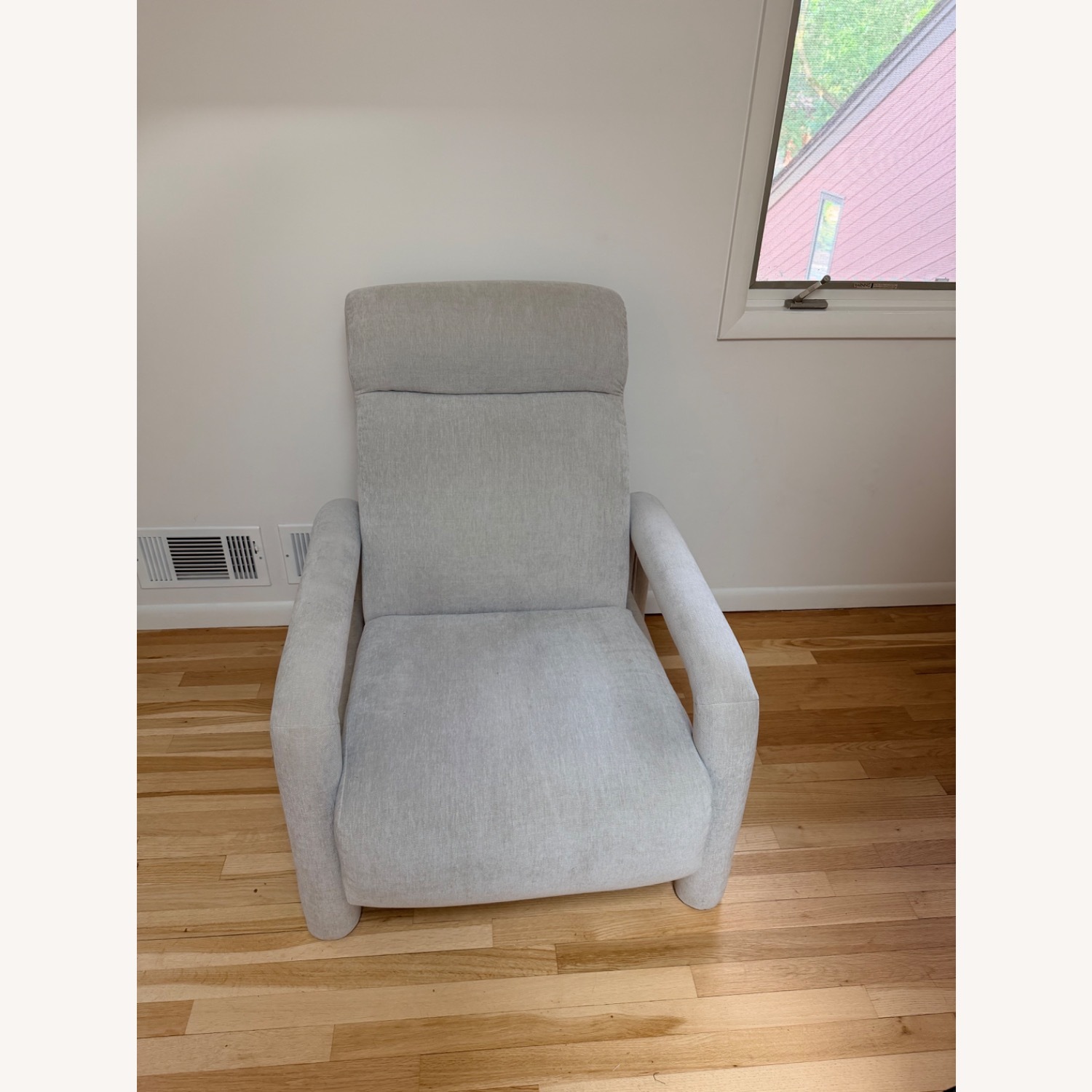 West Elm Inez  Light Gray Recliner - image-4