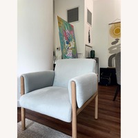 Diderot Wooden Upholstered Accent Chair