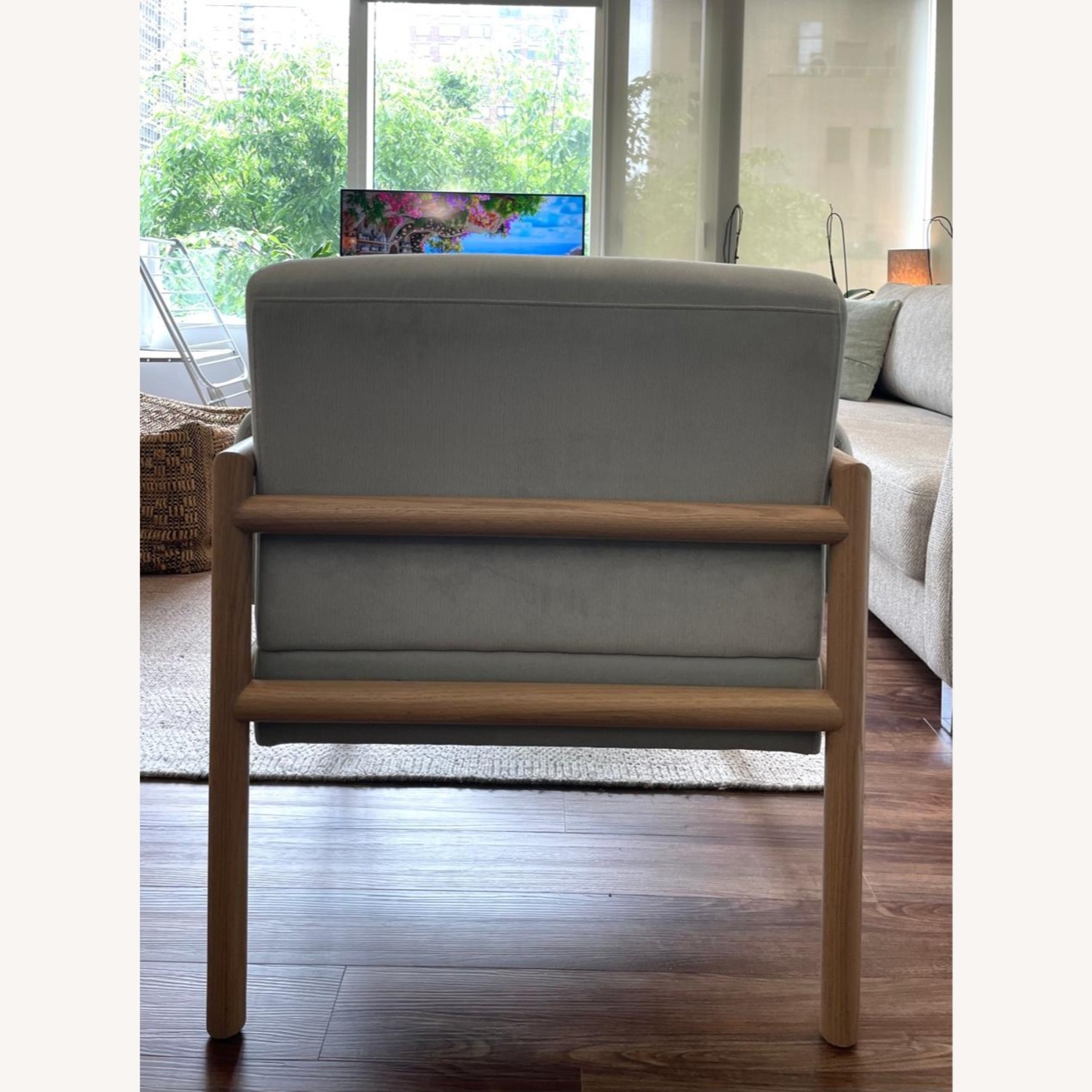 Diderot Wooden Upholstered Accent Chair - image-1