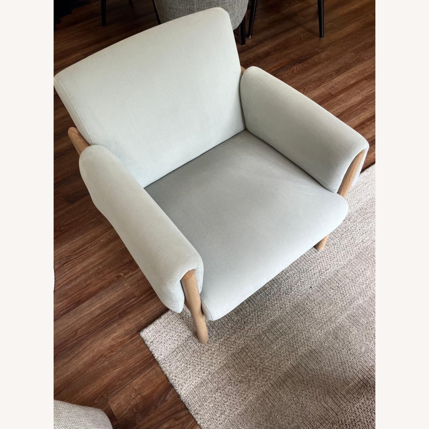 Diderot Wooden Upholstered Accent Chair - image-4