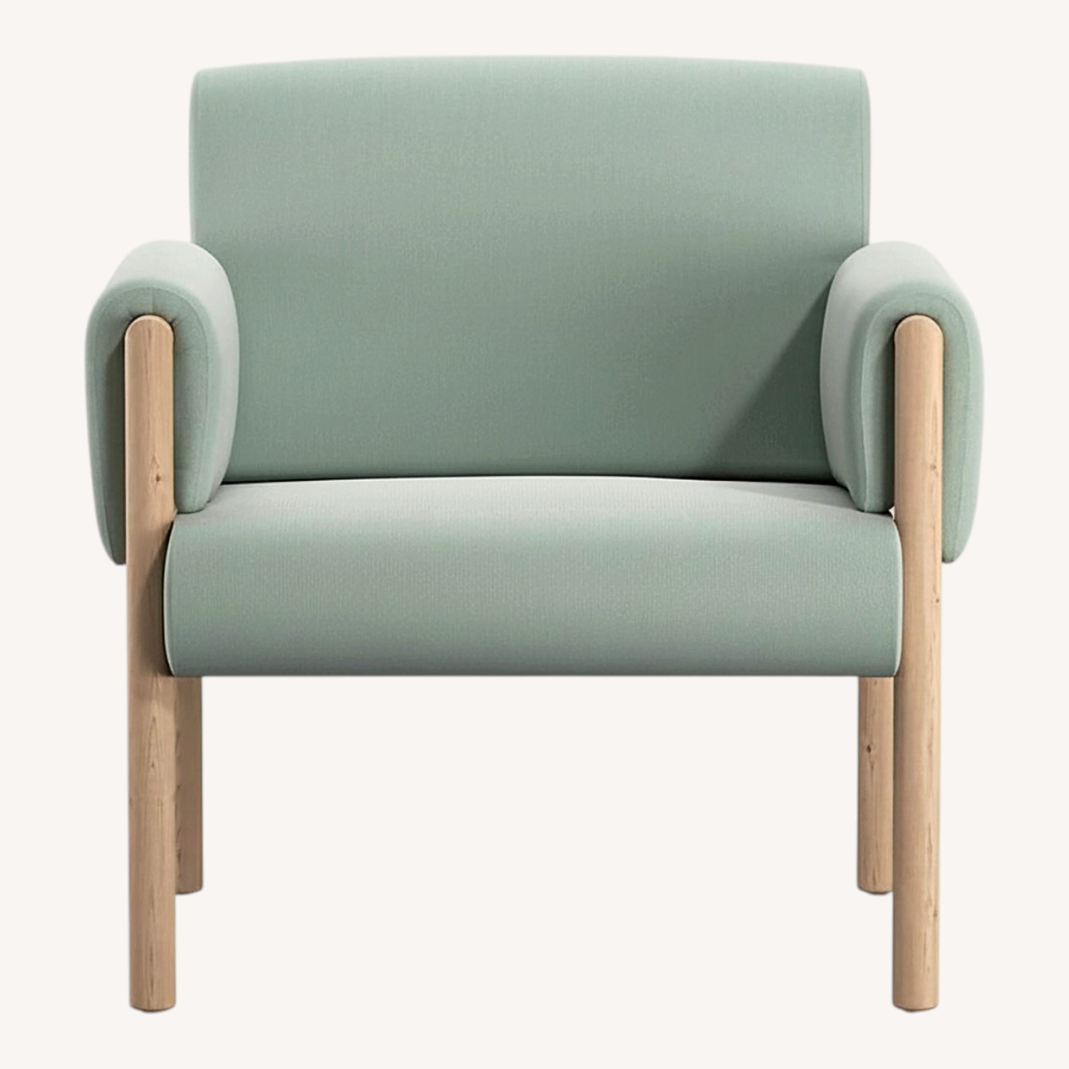 Diderot Wooden Upholstered Accent Chair - image-7