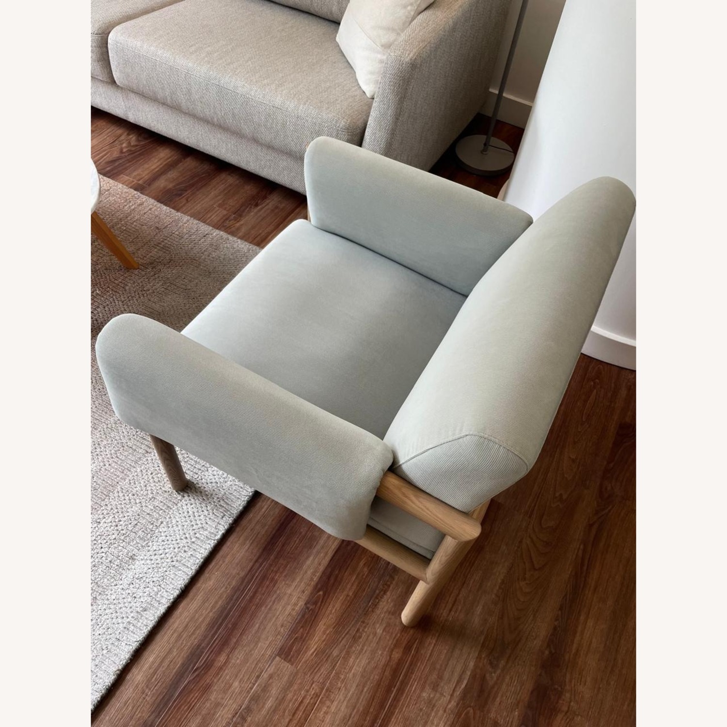 Diderot Wooden Upholstered Accent Chair - image-2