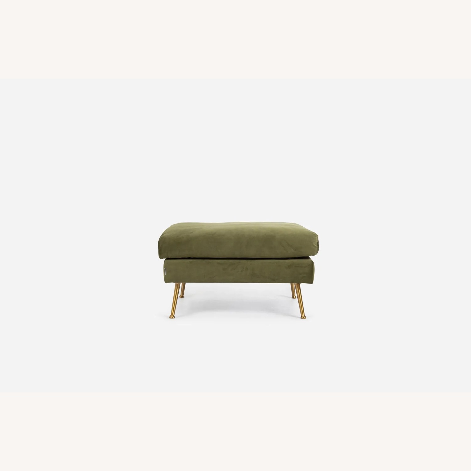 Albany Park Park Green Velvet Sofa + Ottoman - image-6