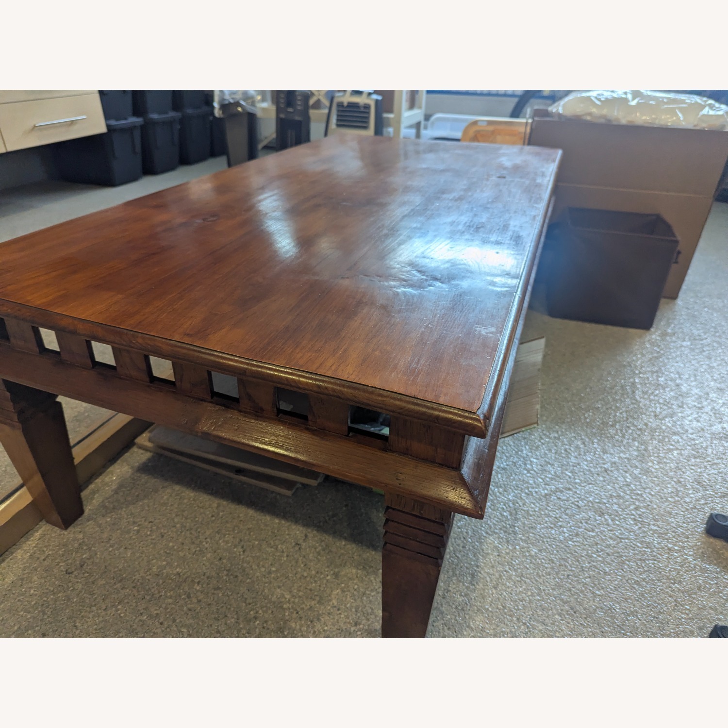 Vintage Indonesian Teak Coffee Table - image-2