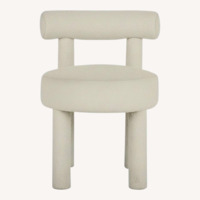 TOV Furniture Carmel White Boucle Dining Chair