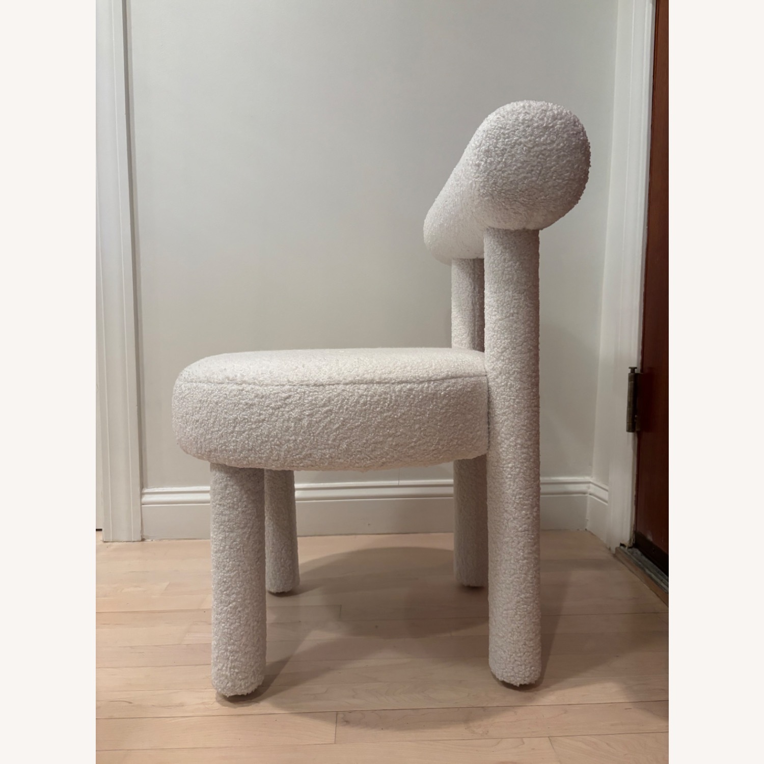 TOV Furniture Carmel White Boucle Dining Chair - image-2