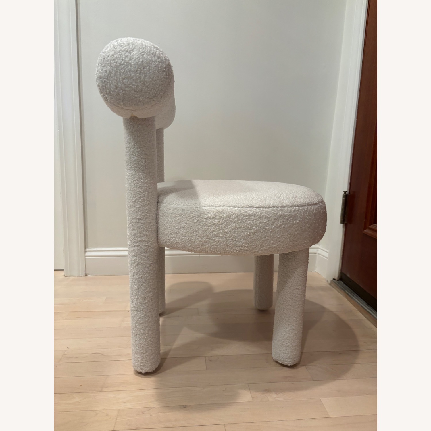 TOV Furniture Carmel White Boucle Dining Chair - image-3
