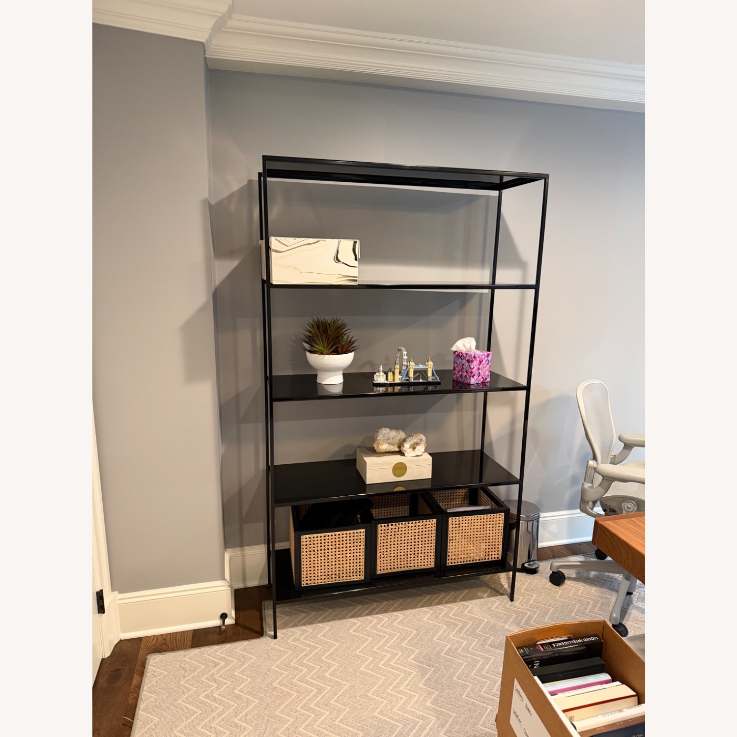Room & Board Slim Metal Shelves - image-1