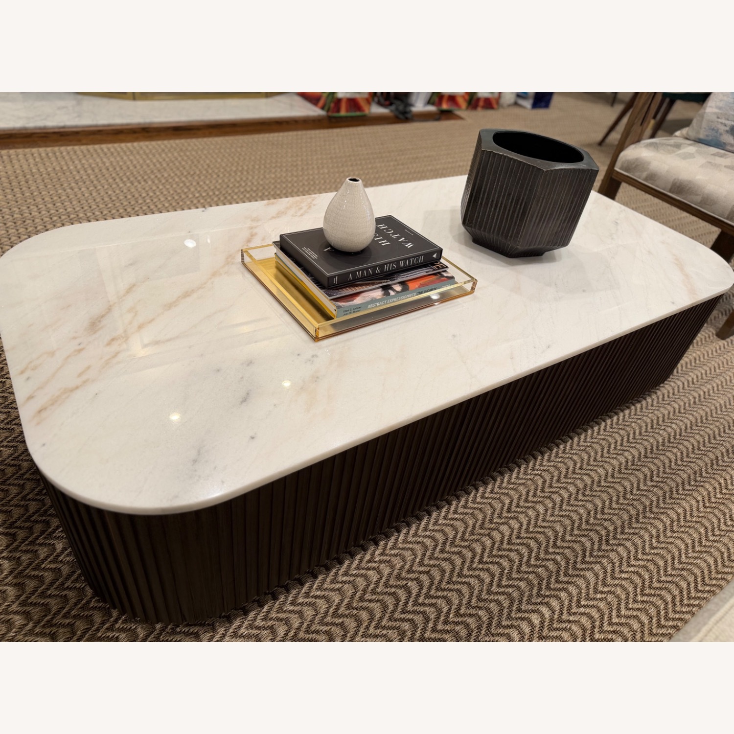 Arhaus Finnley Dark Brown Wood Coffee Table - image-3