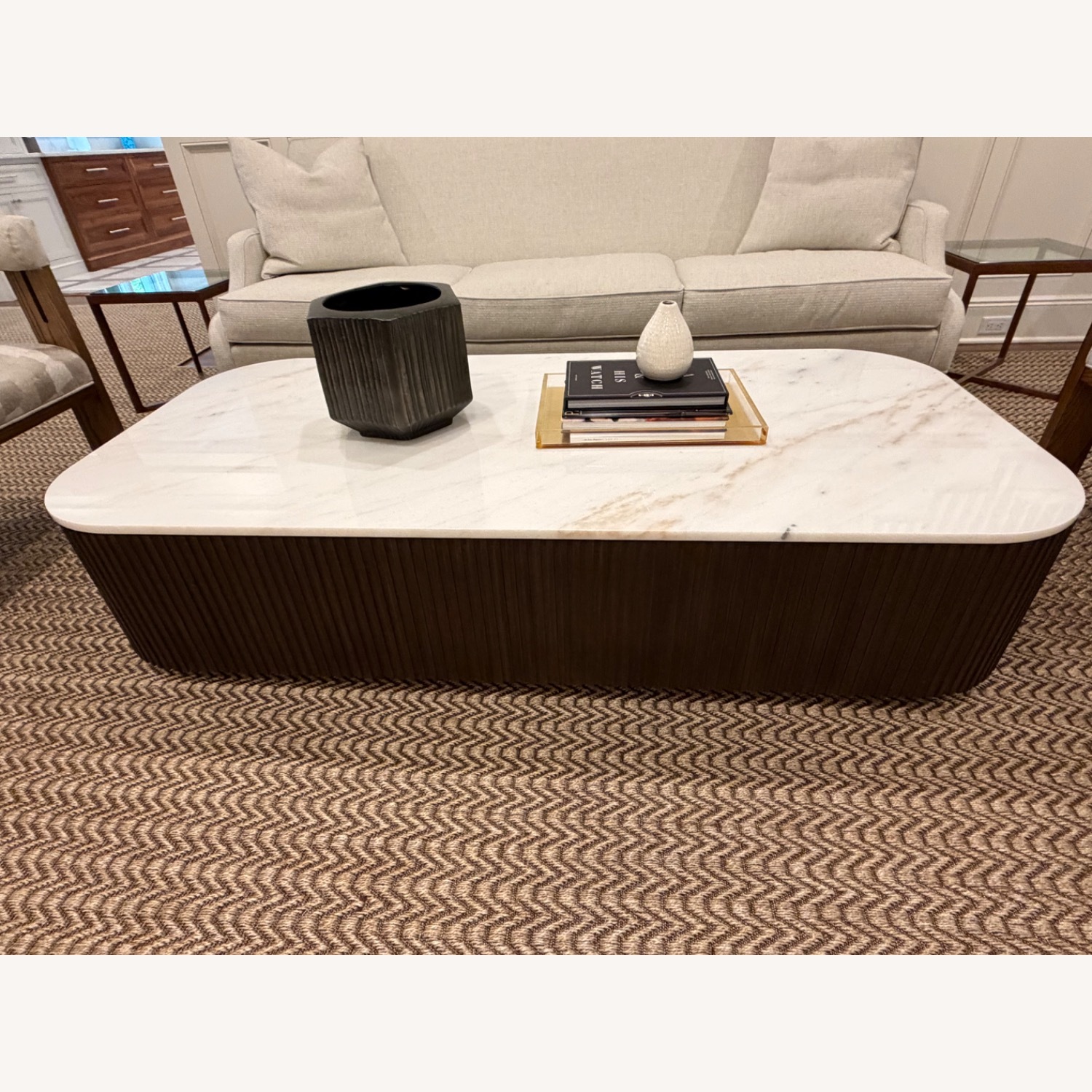 Arhaus Finnley Dark Brown Wood Coffee Table - image-2
