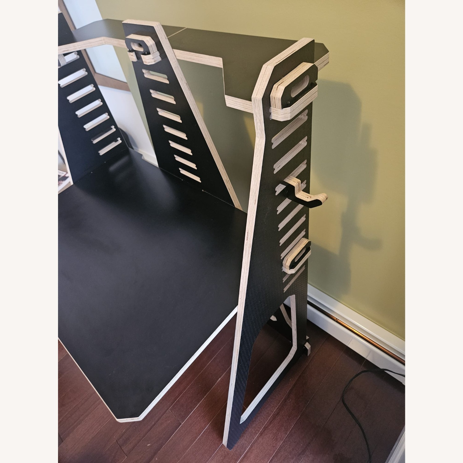 WFH Black Wood Desk - image-6