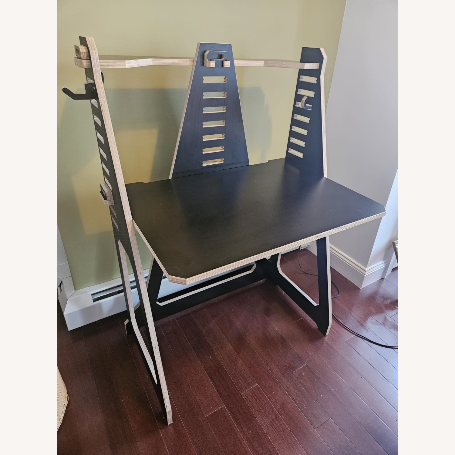 WFH Black Wood Desk - image-7