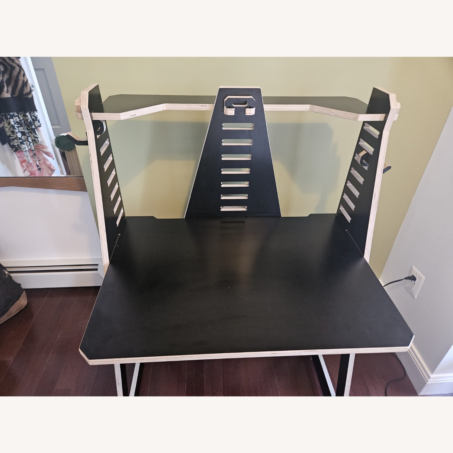 WFH Black Wood Desk - image-4
