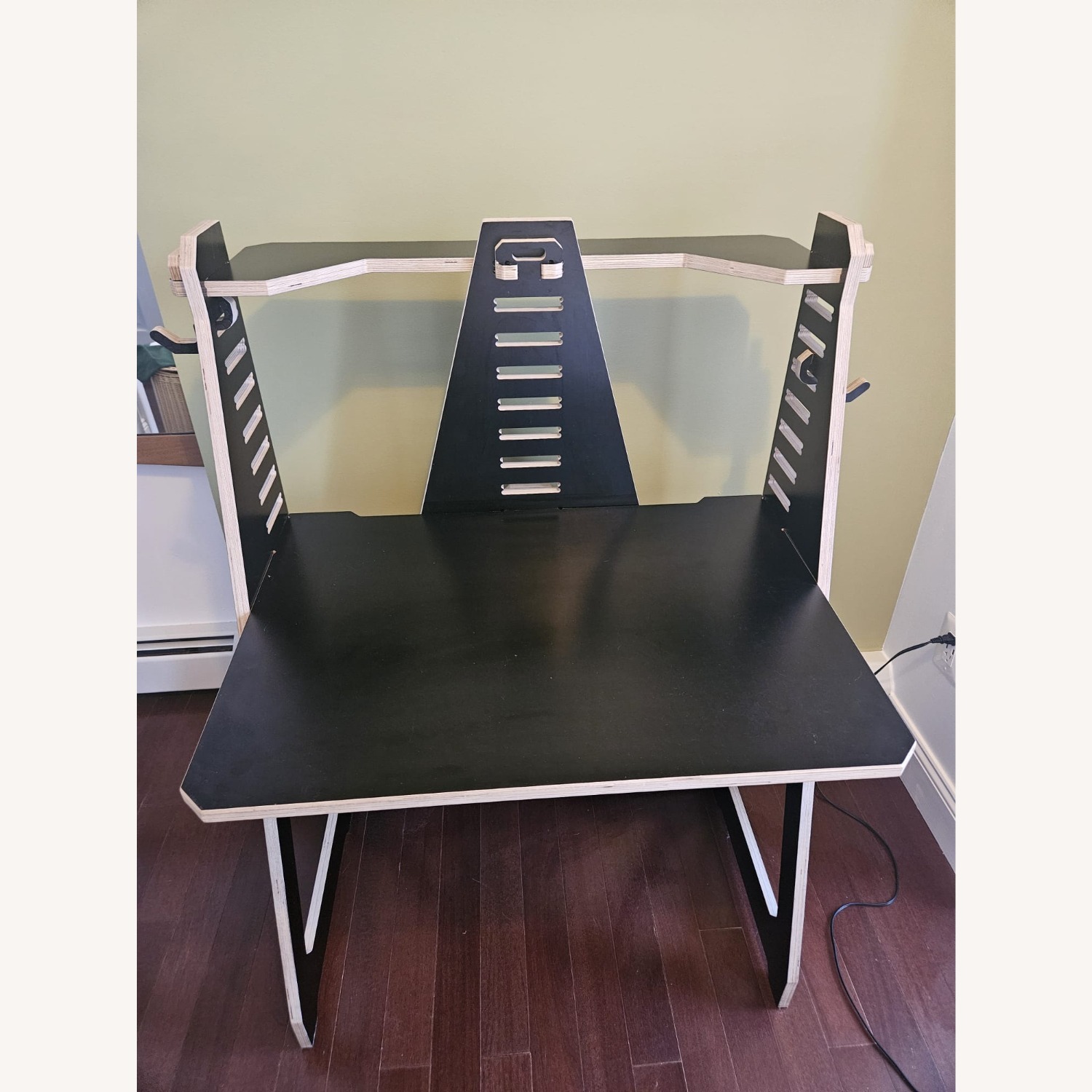 WFH Black Wood Desk - image-1