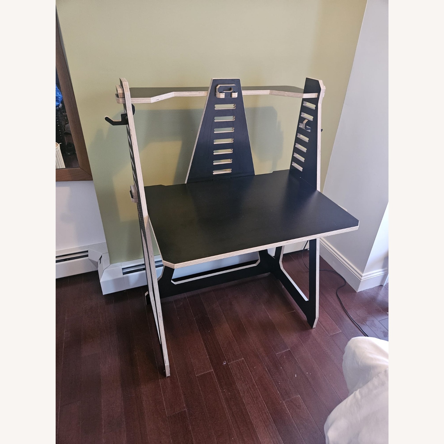 WFH Black Wood Desk - image-5