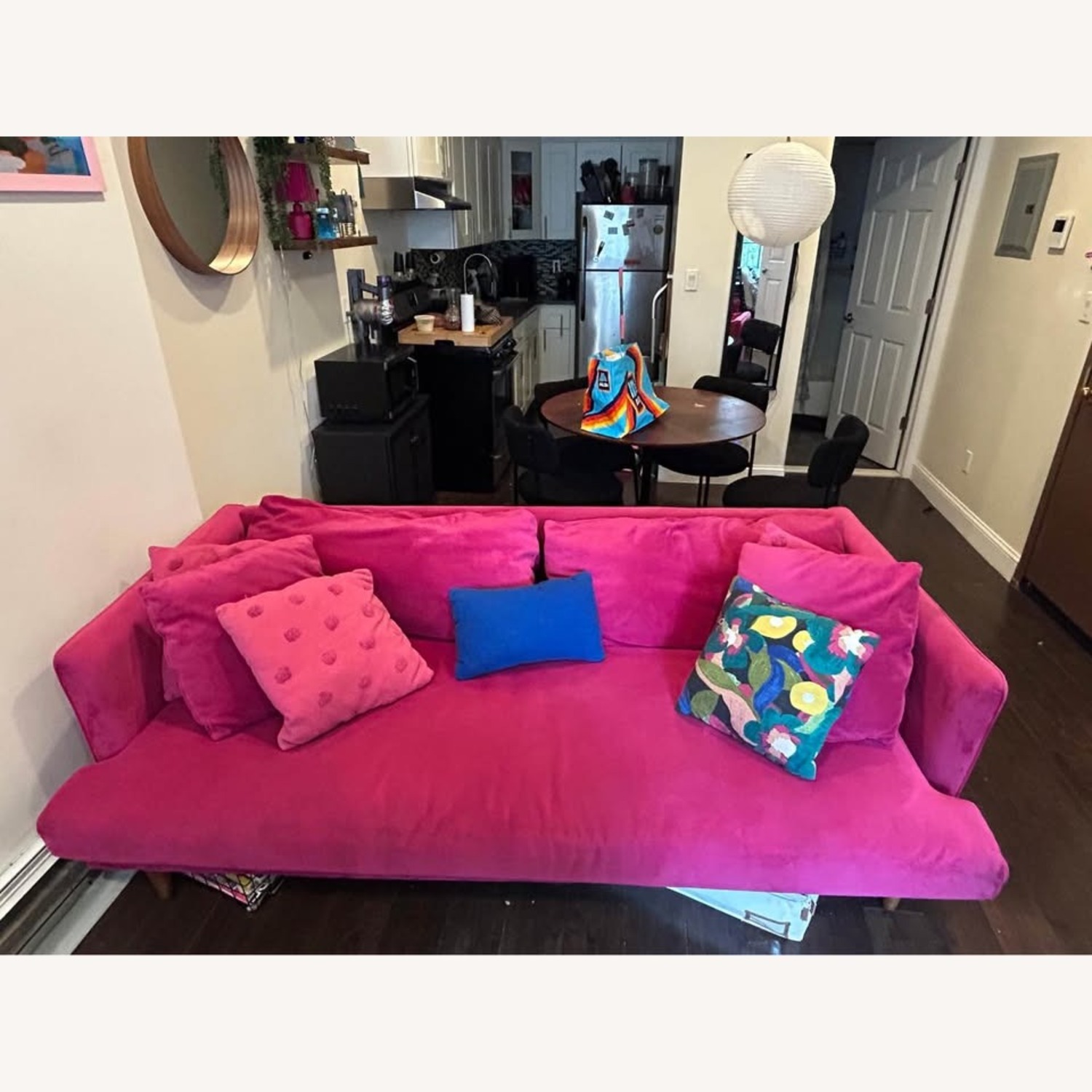 Joybird Lewis Pink 3+ Seater Sofa - image-1
