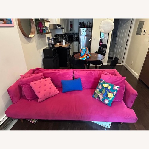 Used Joybird Lewis Pink 3+ Seater Sofa for sale on AptDeco