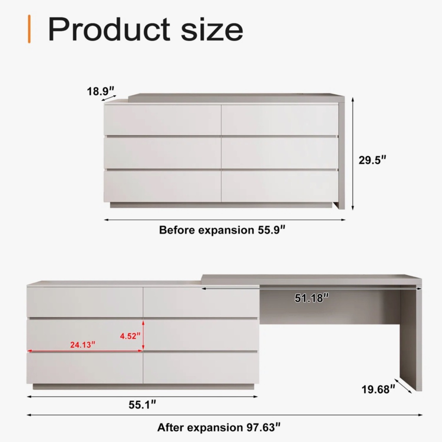 Wayfair Recruls White Dresser - image-2