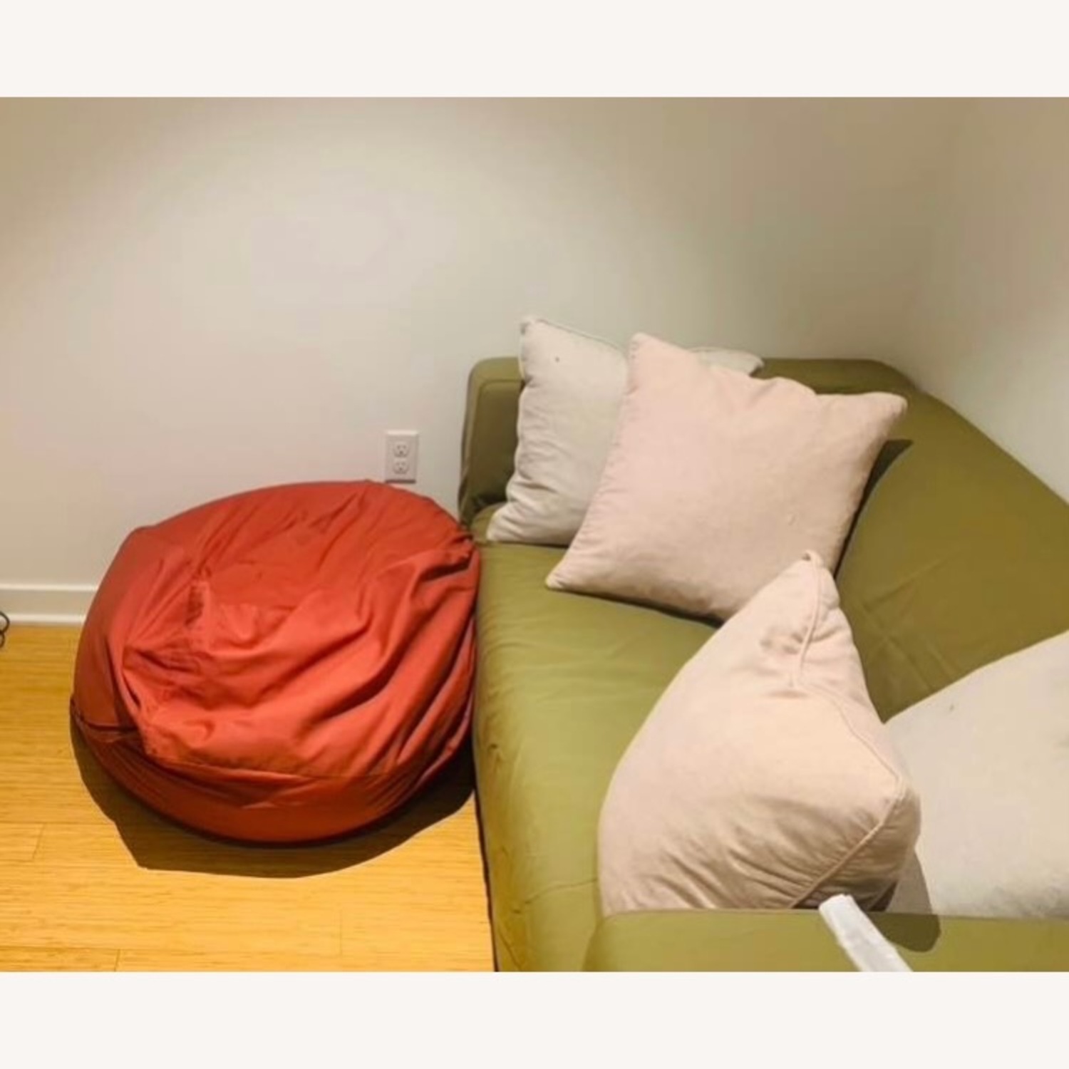 IKEA KLIPPAN Olive Green Sofa - image-3