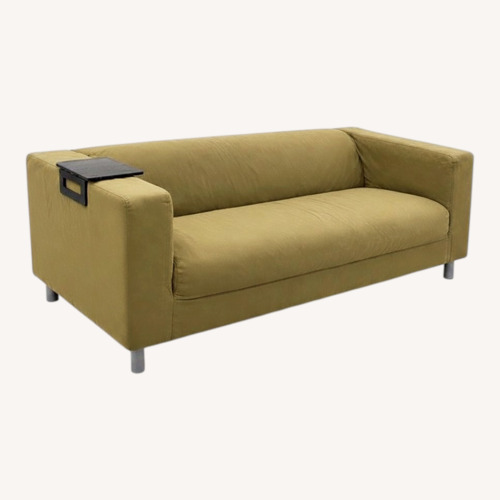Used IKEA KLIPPAN Olive Green Sofa for sale on AptDeco